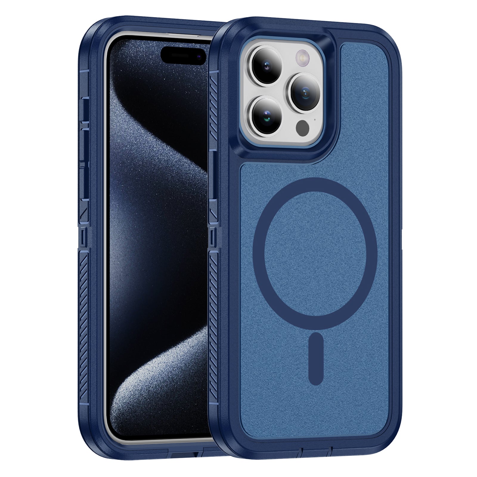 For iPhone 15 Pro Max Case Matte TPU+PC Back Phone Cover Compatible with MagSafe For iPhone 15 Pro Max Case Matte TPU+PC Back Phone Cover Compatible with MagSafe